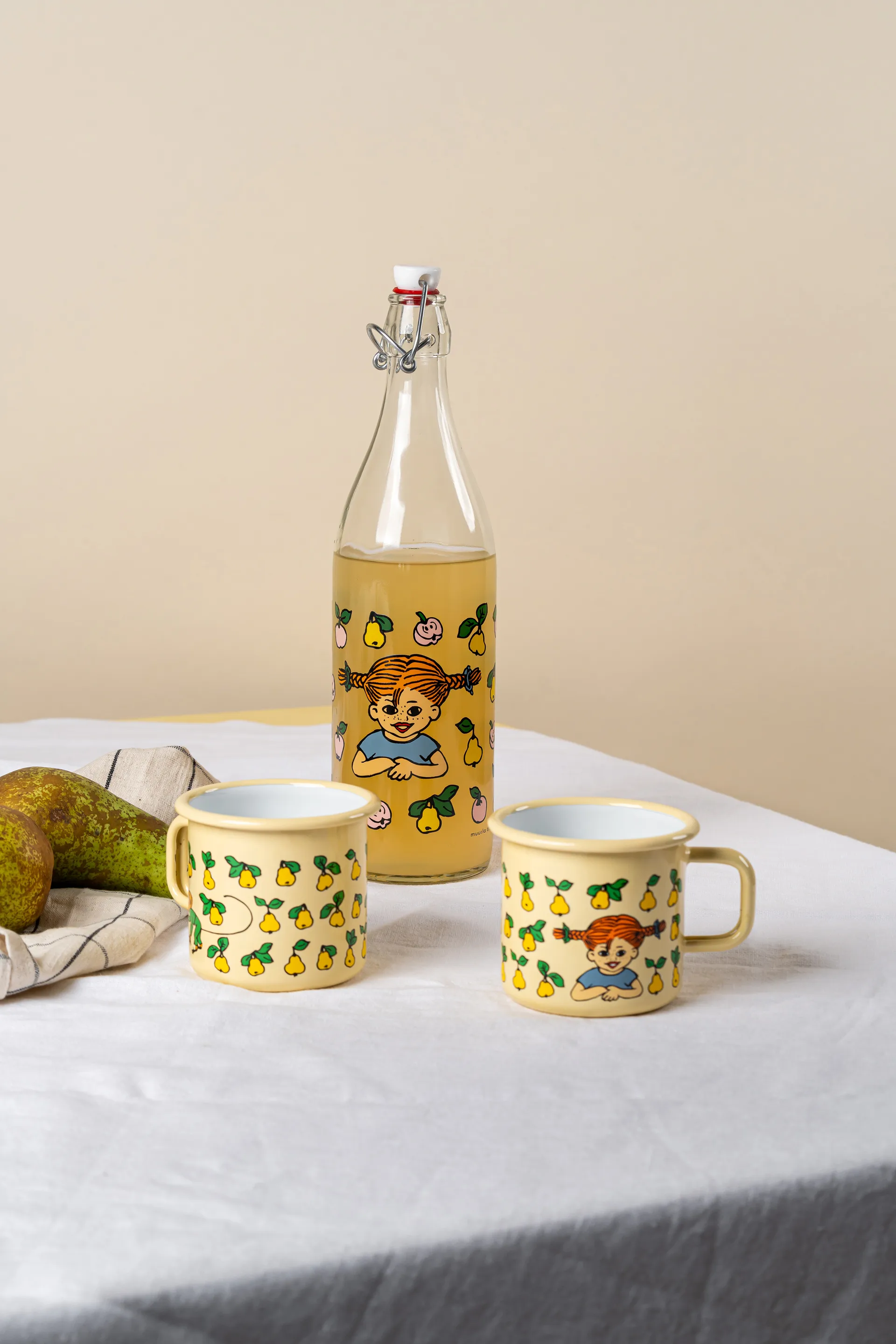 Pippi Glasflasche 1 L, Fruits Muurla