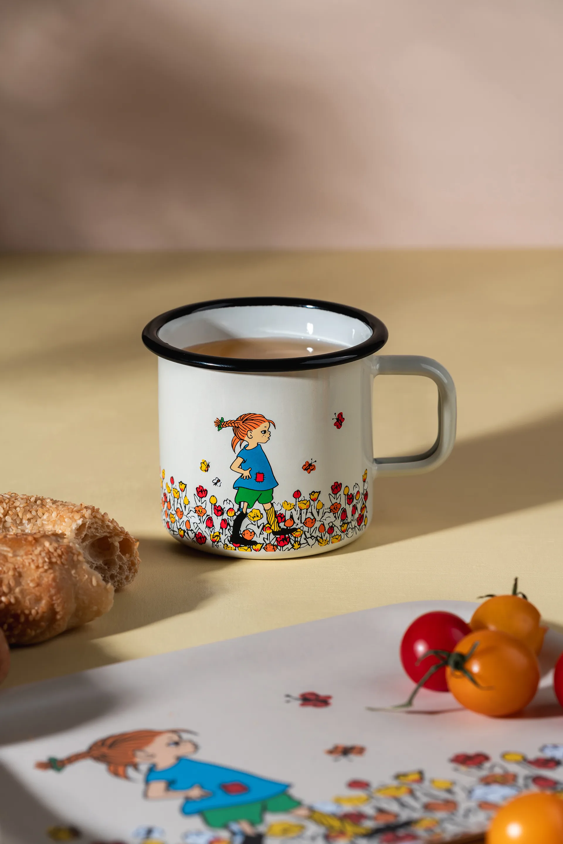 Pippi longstocking Emaillierte Tasse 3,7 dl, Be More Pippi Muurla