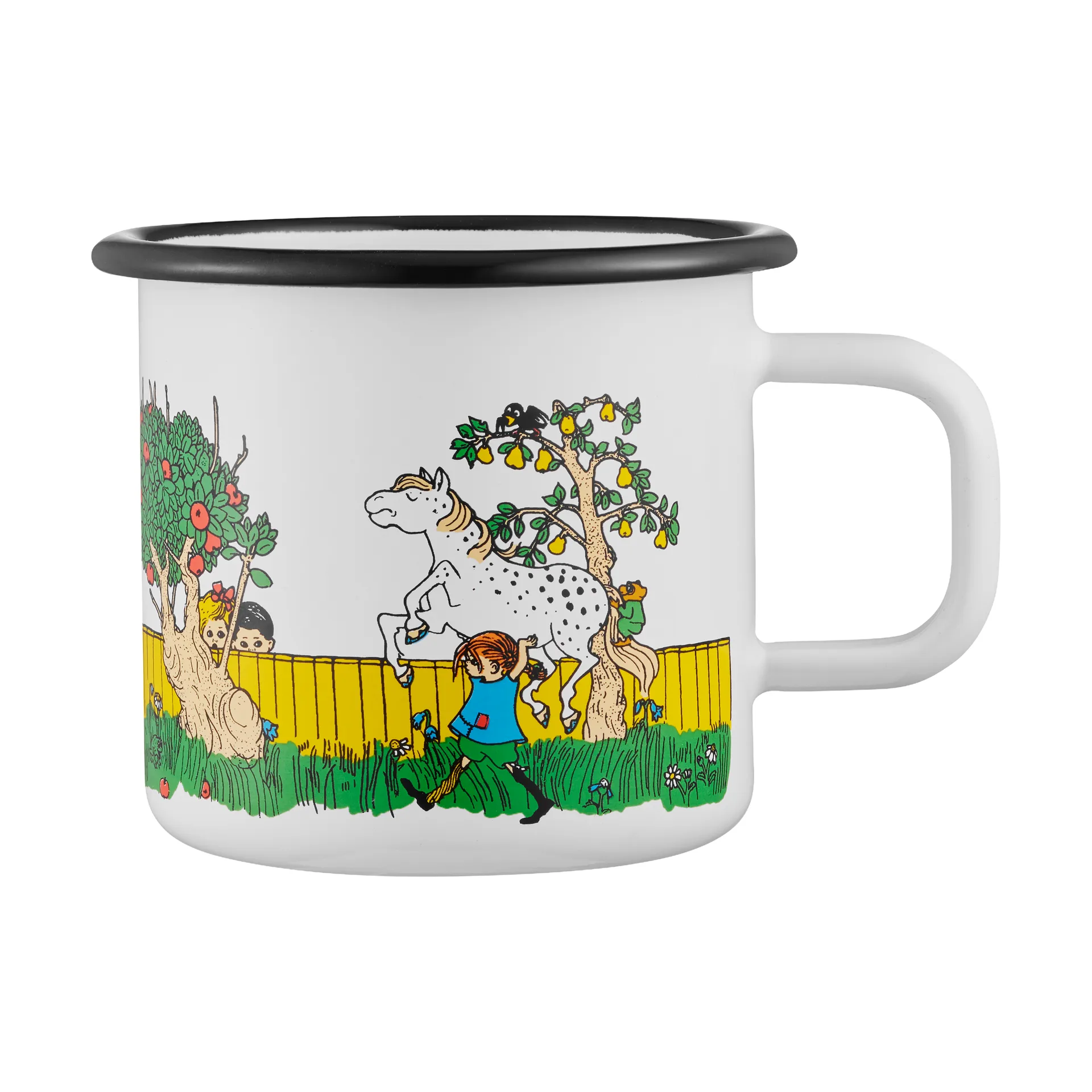Pippi longstocking Emaillierte Tasse 3,7 dl, The Way Home Muurla