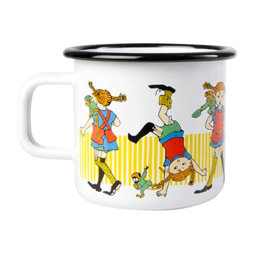 Pippi longstocking Emaillierte Tasse 3,7 dl - White - Muurla