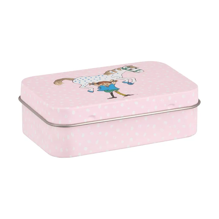 Pippi Metalldose 10x6,5x3 cm - Pippi and the Horse - Muurla