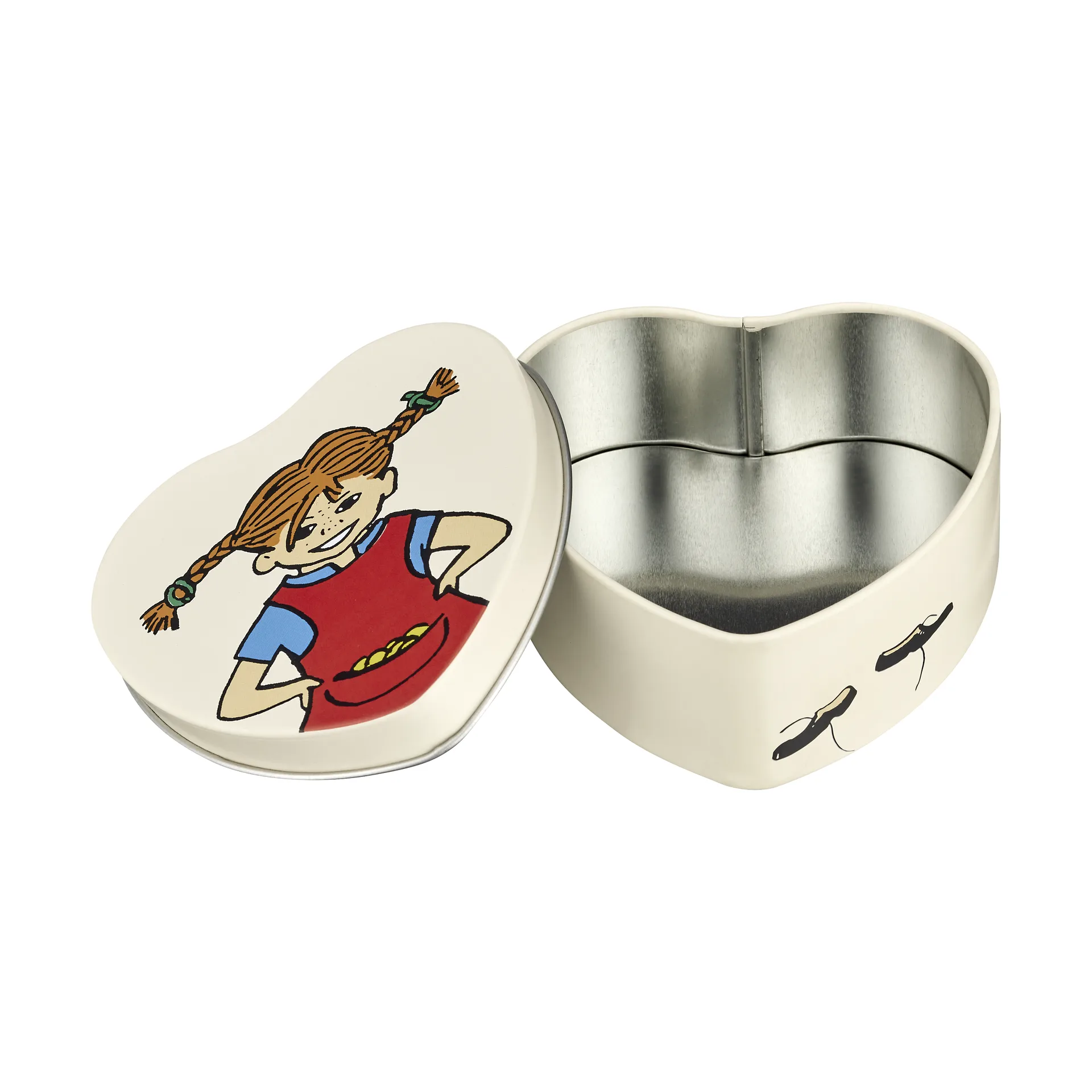 Pippi Metalldose herzförmig 4x10 cm, Be More Pippi Muurla