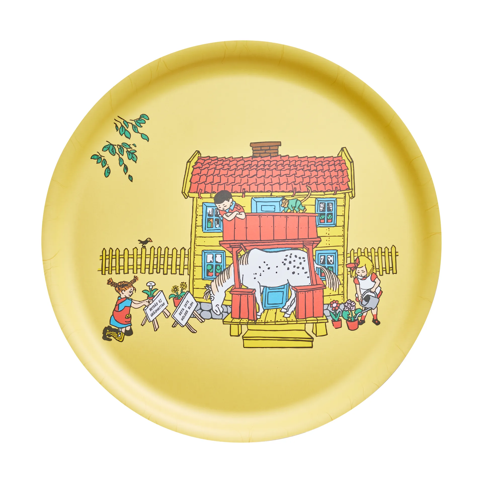 Pippi Serviertablett Ø35 cm, Villa Kunterbunt Muurla