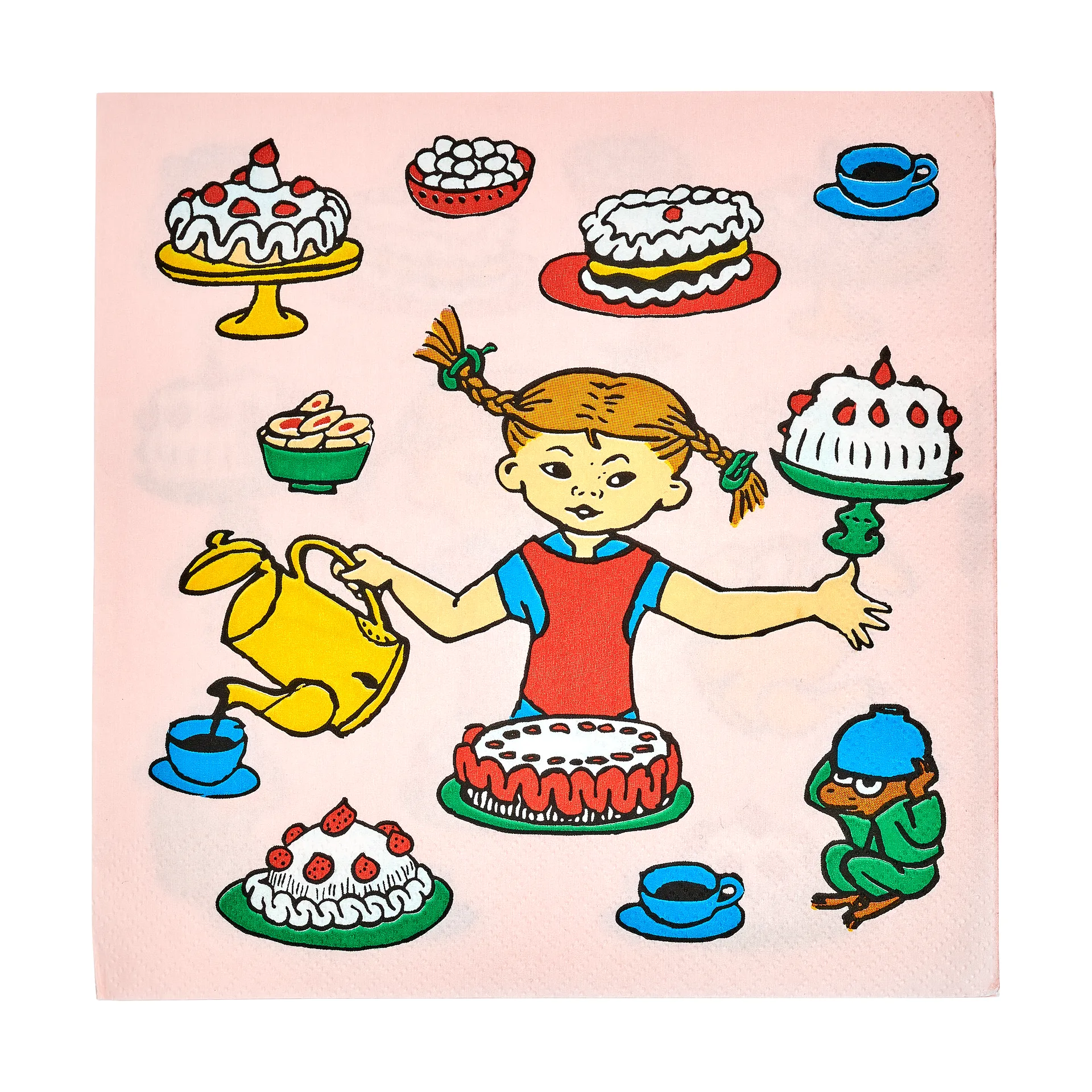 Pippi Servietten 33x33 cm 20er-Pack, Geburtstag Muurla
