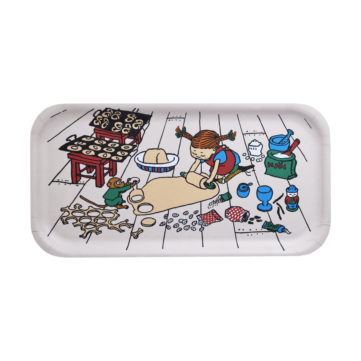Muurla Pippi Tablett 22x43 cm Backen