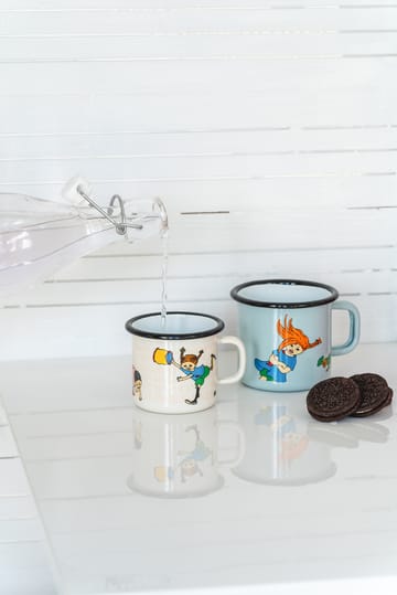 Pippi The Snirkle Hunt Emailletasse 25cl - Multi - Muurla