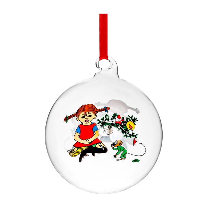 Pippi Weihnachtskugel Ø9cm, Pippi Langstrumpf Muurla