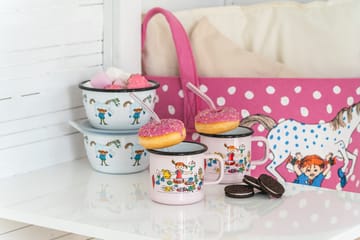 Pippi's birthday Emaillierte Tasse 3,7 dl - Pink - Muurla