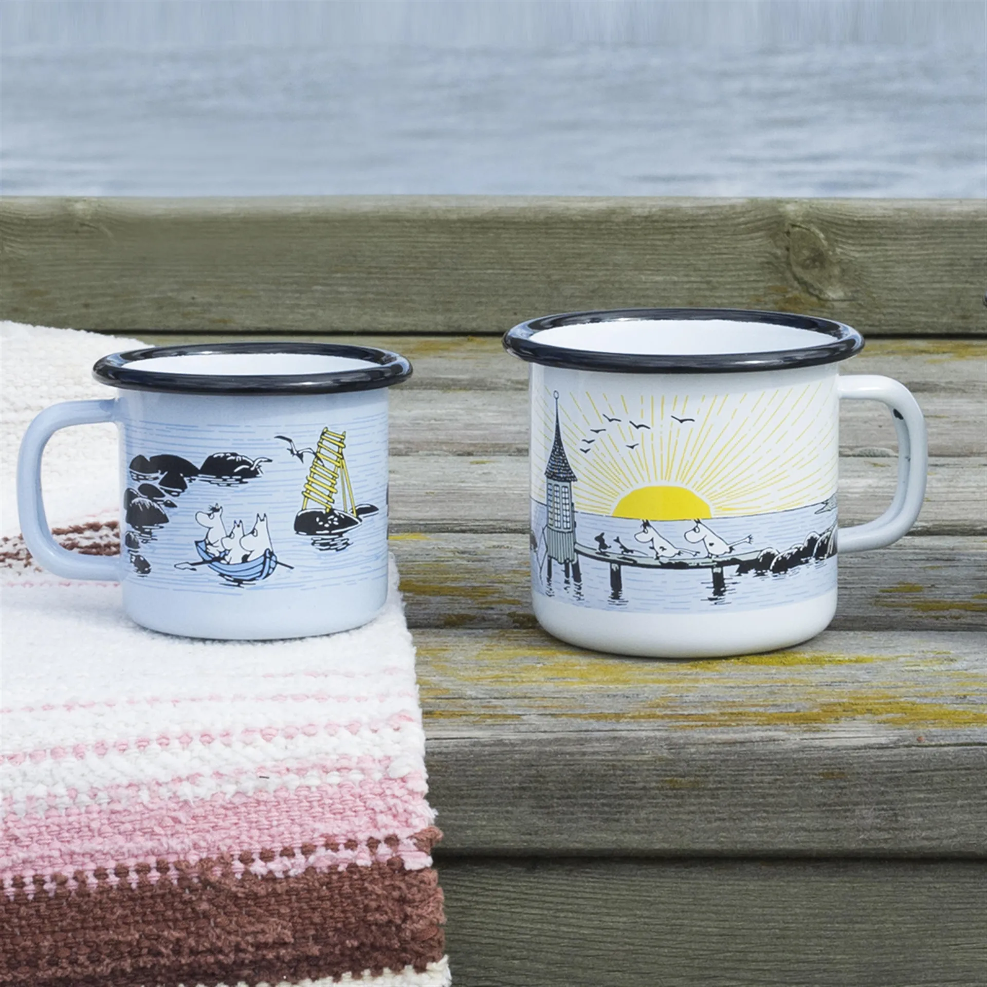 Sommerwind Emailletasse, 1,5dl Muurla