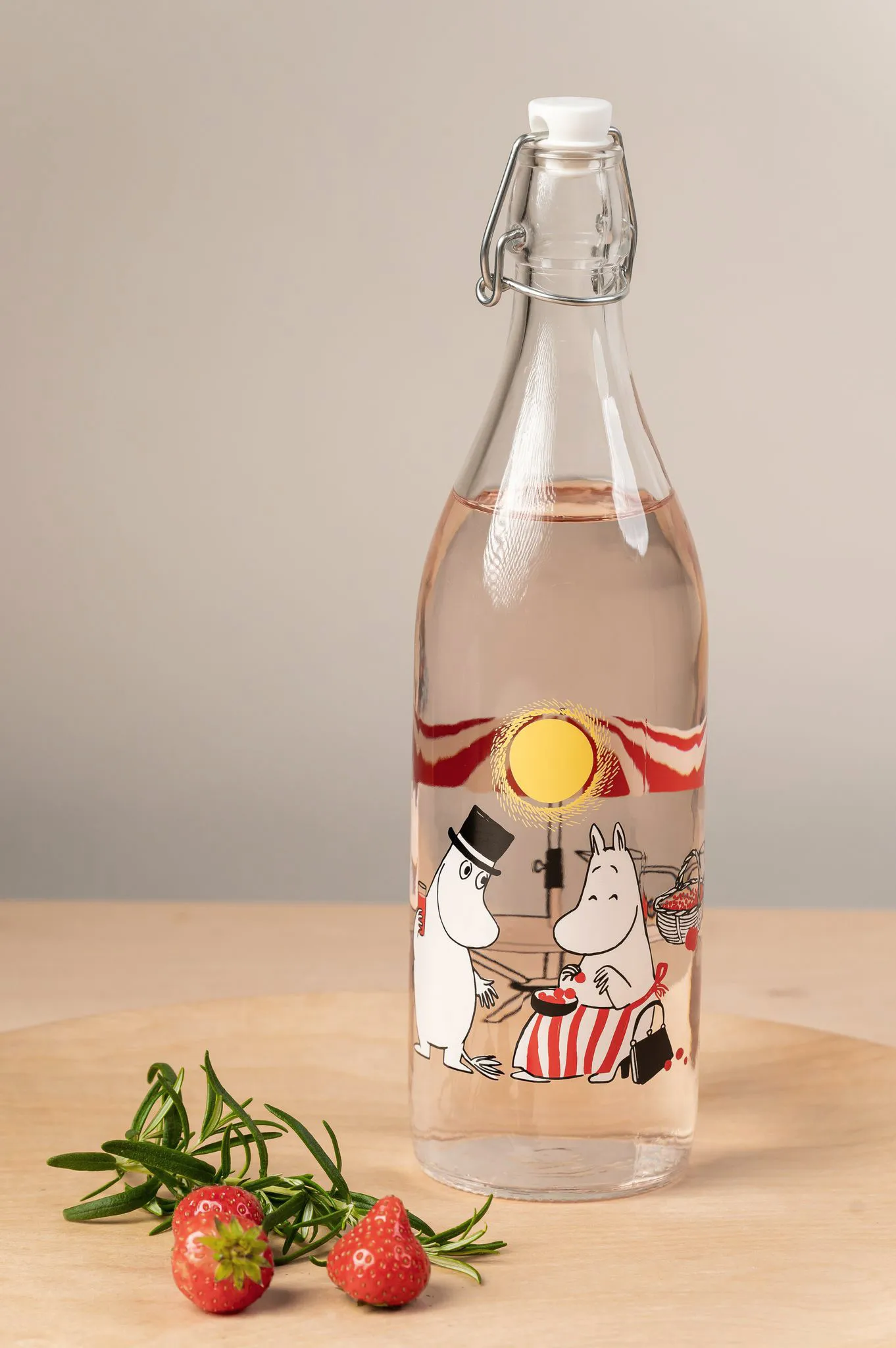 Summertime Glasflasche 1 L, Transparent Muurla