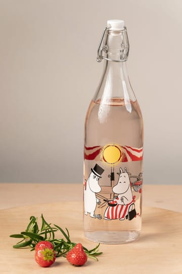 Summertime Glasflasche 1 L - Transparent - Muurla