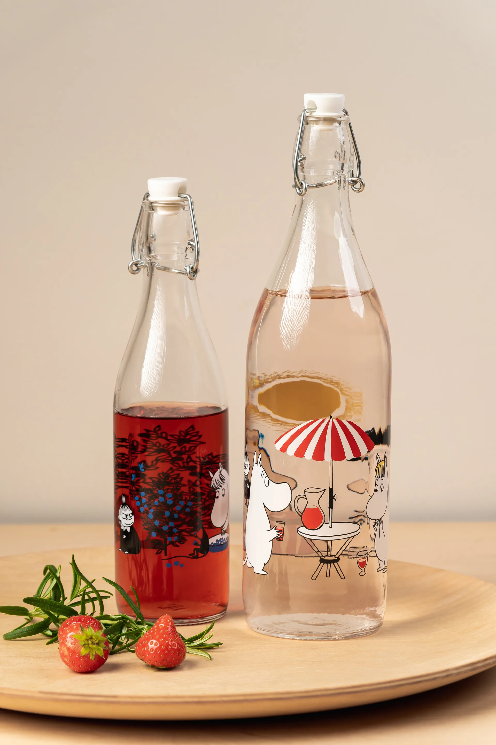 Summertime Glasflasche 1 L, Transparent Muurla