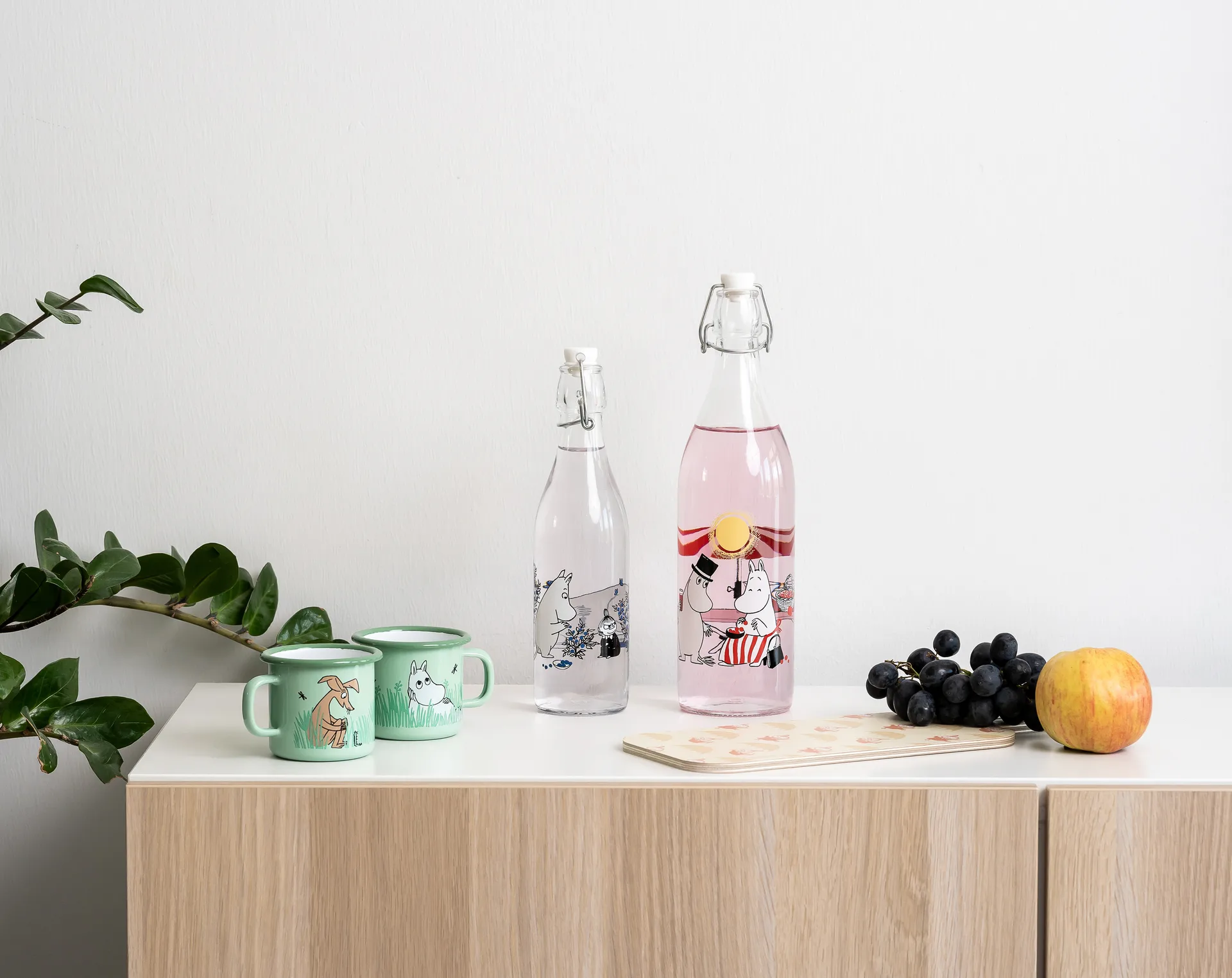 Summertime Glasflasche 1 L, Transparent Muurla