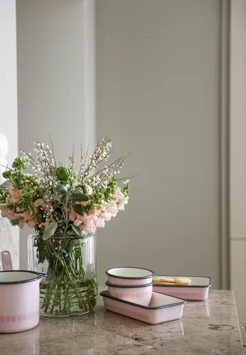 Vappu Emaille Ofenform - Rosa - Muurla