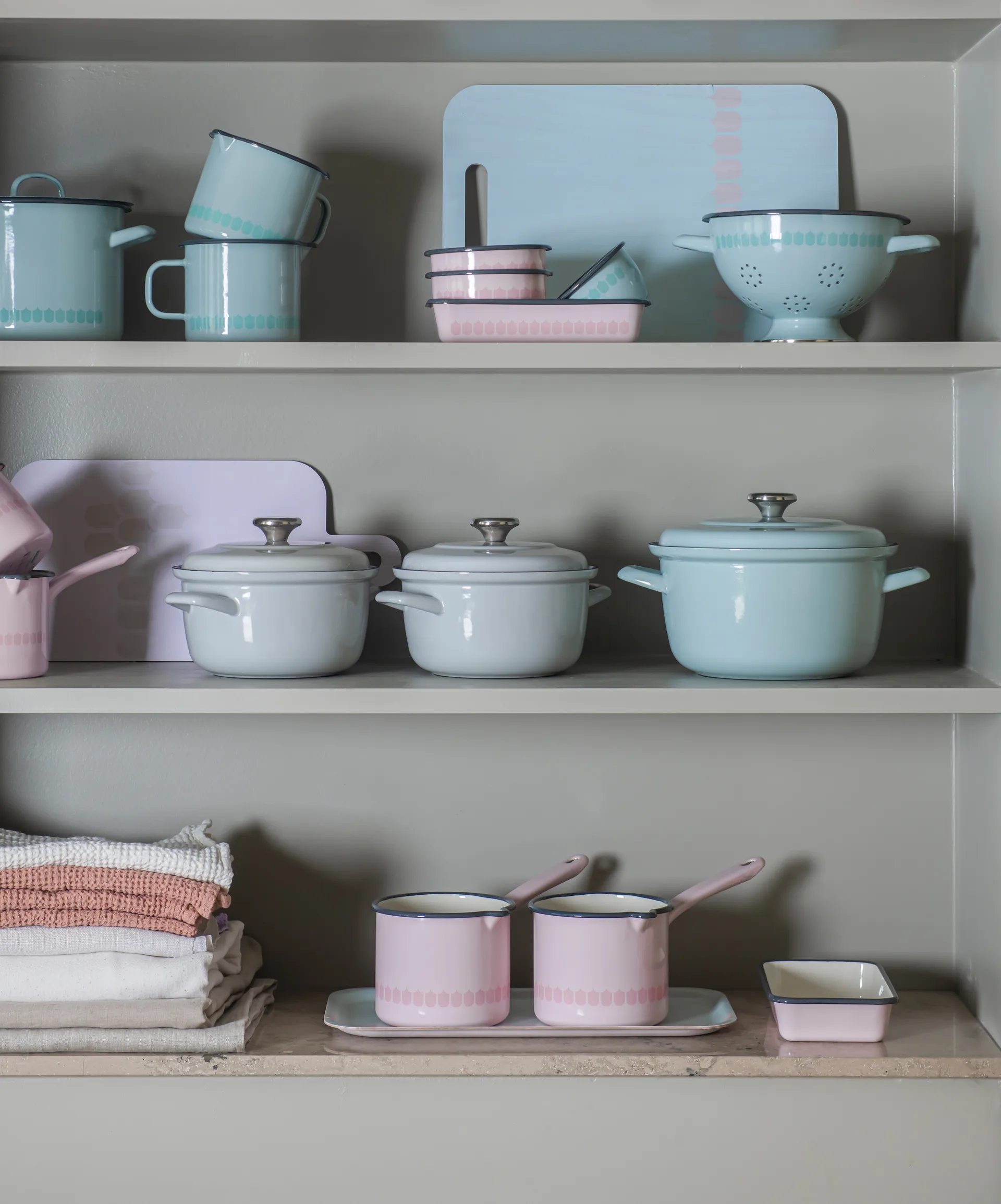 Vappu Emaille Topf 3,5 L, Grün Muurla