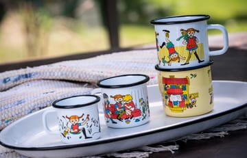 Villa Villekulla Emaillierte Tasse 3,7 dl - Yellow - Muurla