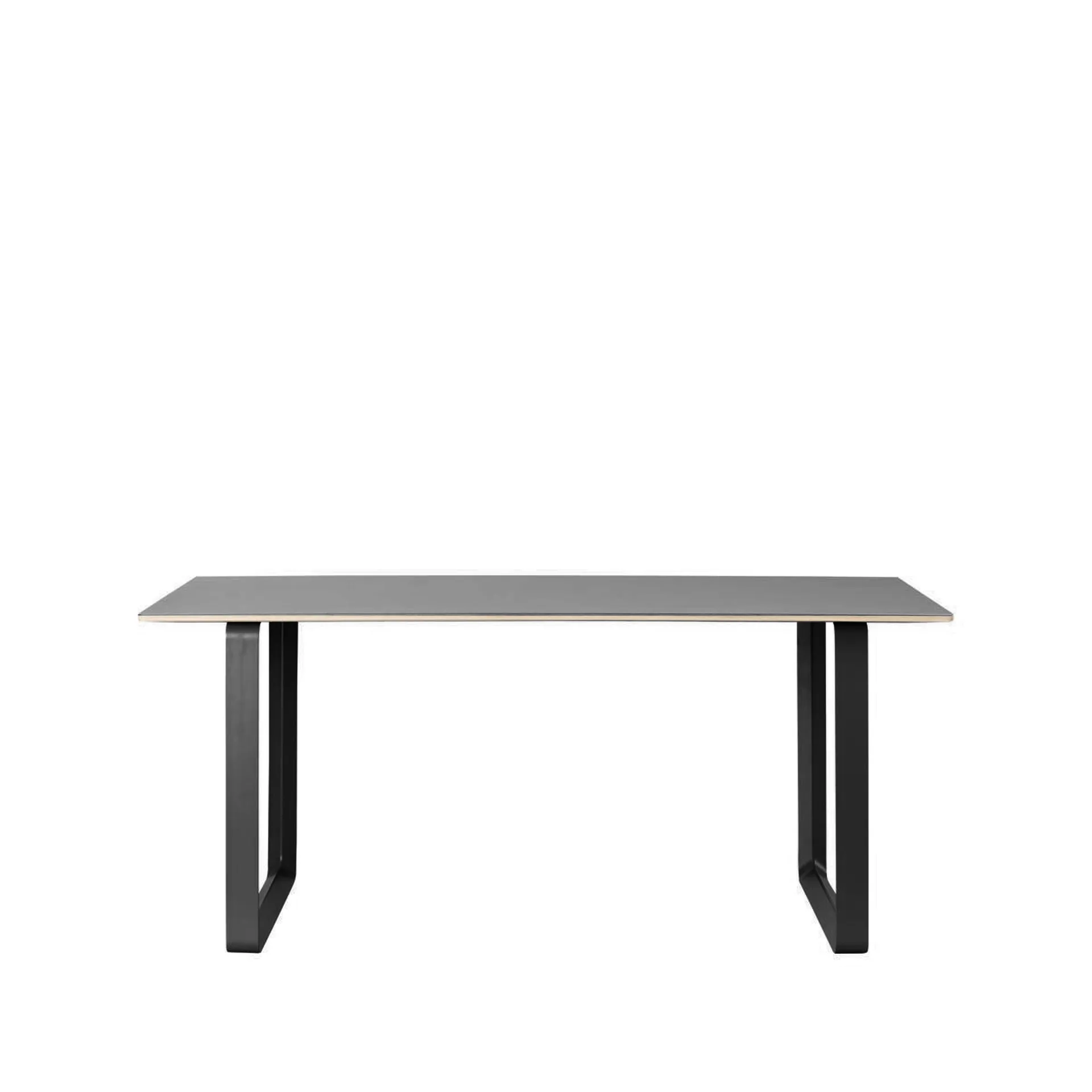 70/70 Esstisch 170 x 85cm, Black linoleum-Plywood-Black Muuto