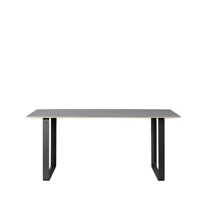 70/70 Esstisch 170 x 85cm - Black linoleum-Plywood-Black - Muuto