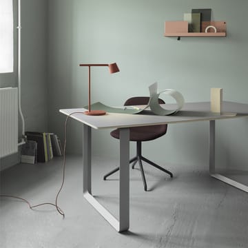 70/70 Esstisch 170 x 85cm - Grey linoleum-Plywood-Grey - Muuto