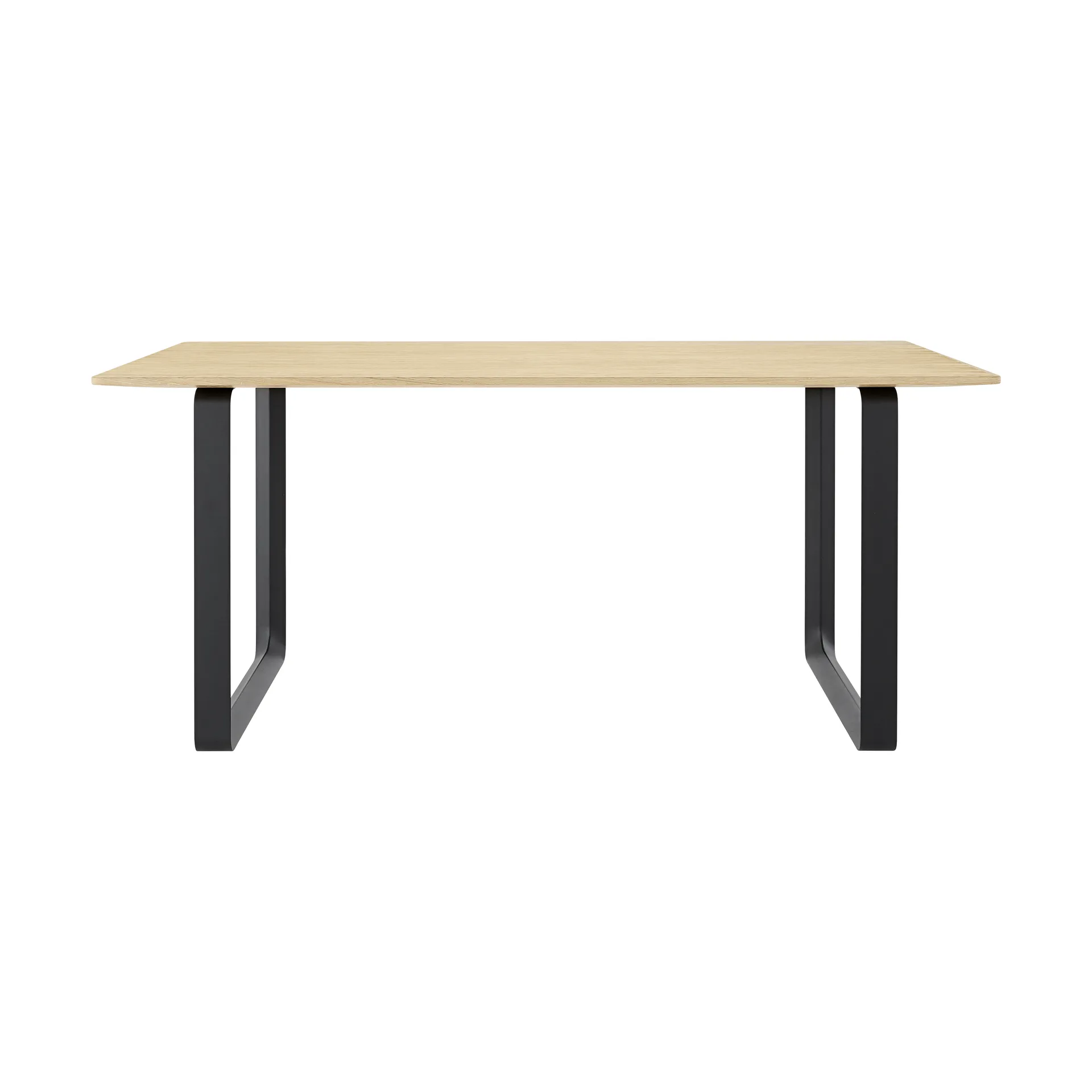 70/70 Esstisch 170 x 85cm, Solid Smoked oak-Black Muuto