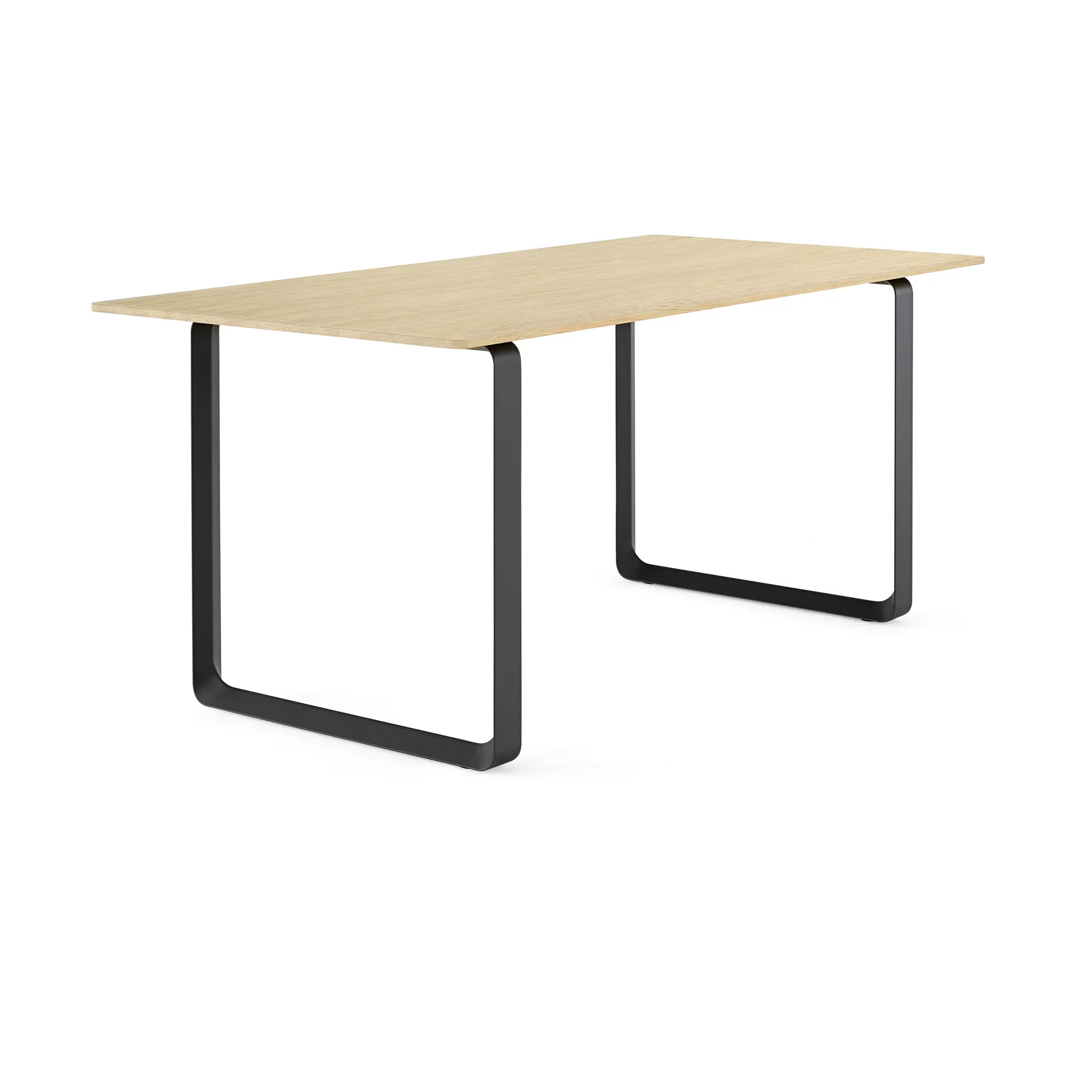 70/70 Esstisch 170 x 85cm, Solid Smoked oak-Black Muuto