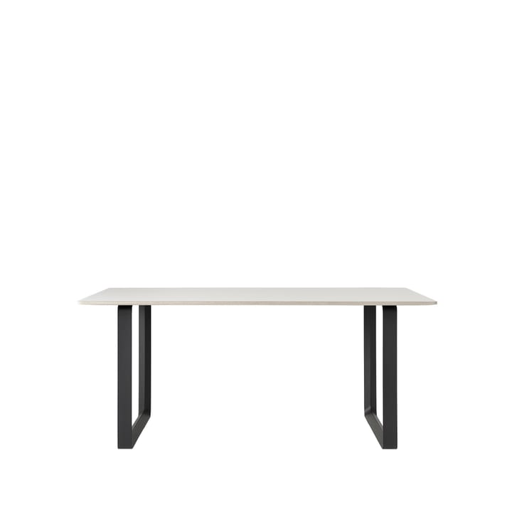 70/70 Esstisch 170 x 85cm - White laminate-Plywood-Black - Muuto