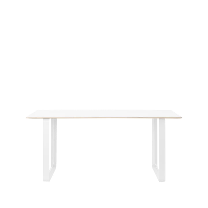 70/70 Esstisch 170 x 85cm - White laminate-Plywood-White - Muuto