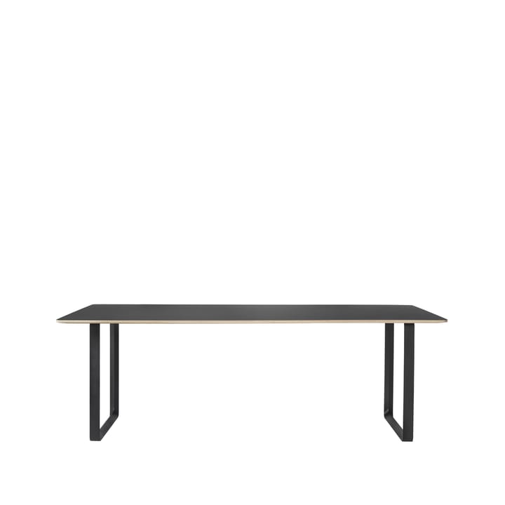 70/70 Esstisch 225 x 90cm - Black linoleum-Plywood-Sand - Muuto