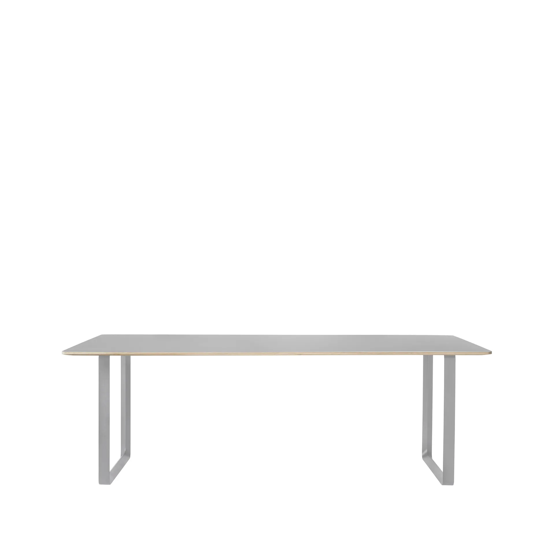 70/70 Esstisch 225 x 90cm, Grey linoleum-Plywood-Grey Muuto