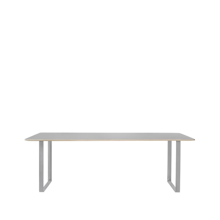 70/70 Esstisch 225 x 90cm - Grey linoleum-Plywood-Grey - Muuto