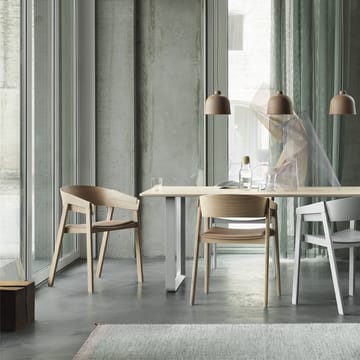 70/70 Esstisch 225 x 90cm - Grey linoleum-Plywood-Grey - Muuto