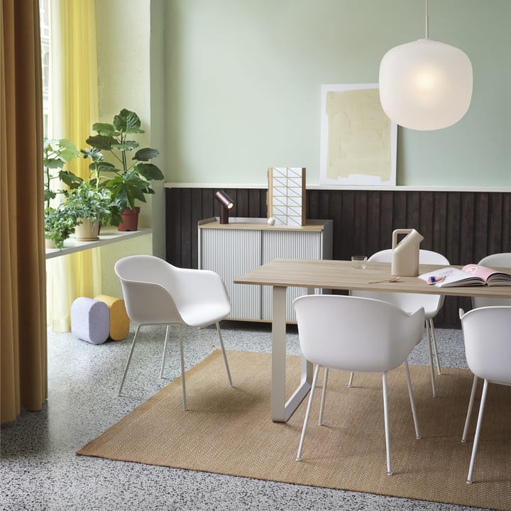 70/70 Esstisch 225 x 90cm, Grey linoleum-Plywood-Grey Muuto