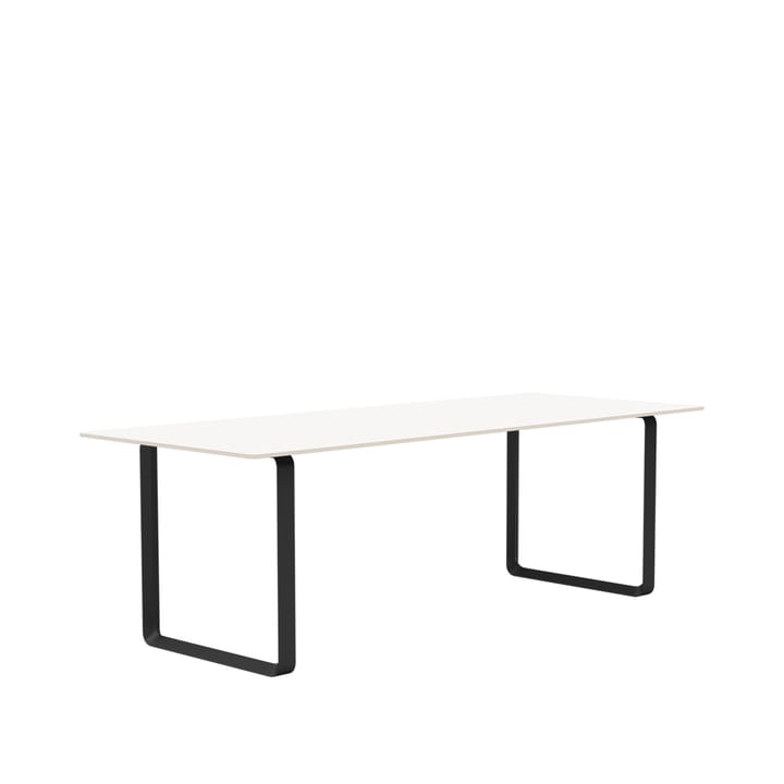 70/70 Esstisch 225 x 90cm - White laminate-Plywood-Black - Muuto