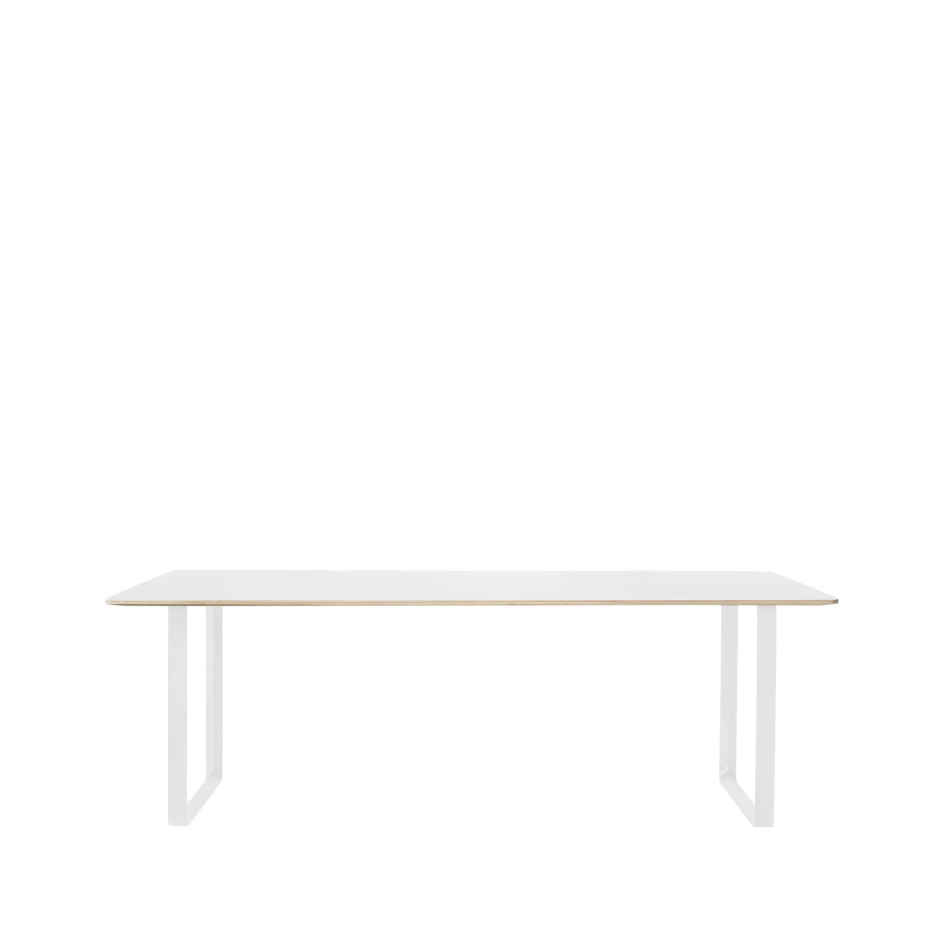 70/70 Esstisch 225 x 90cm, White laminate-Plywood-White Muuto