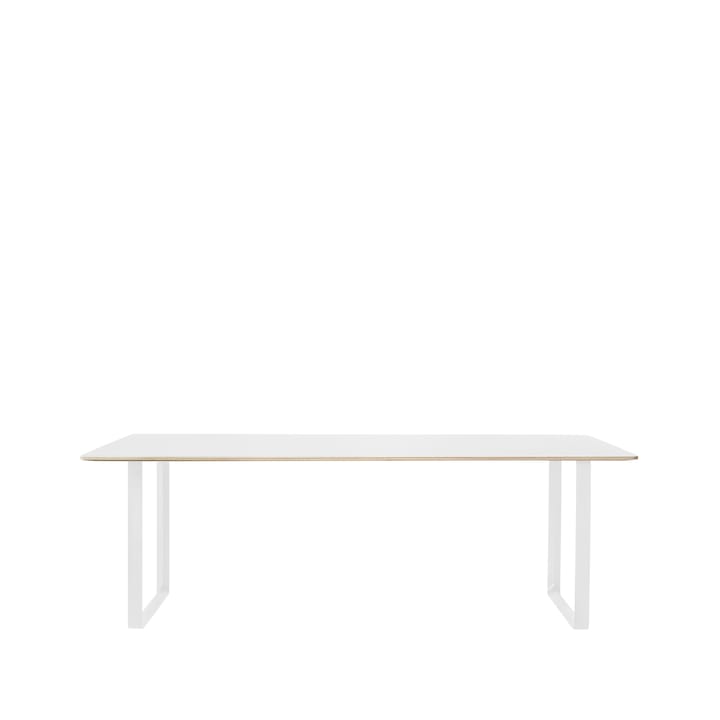 70/70 Esstisch 225 x 90cm - White laminate-Plywood-White - Muuto