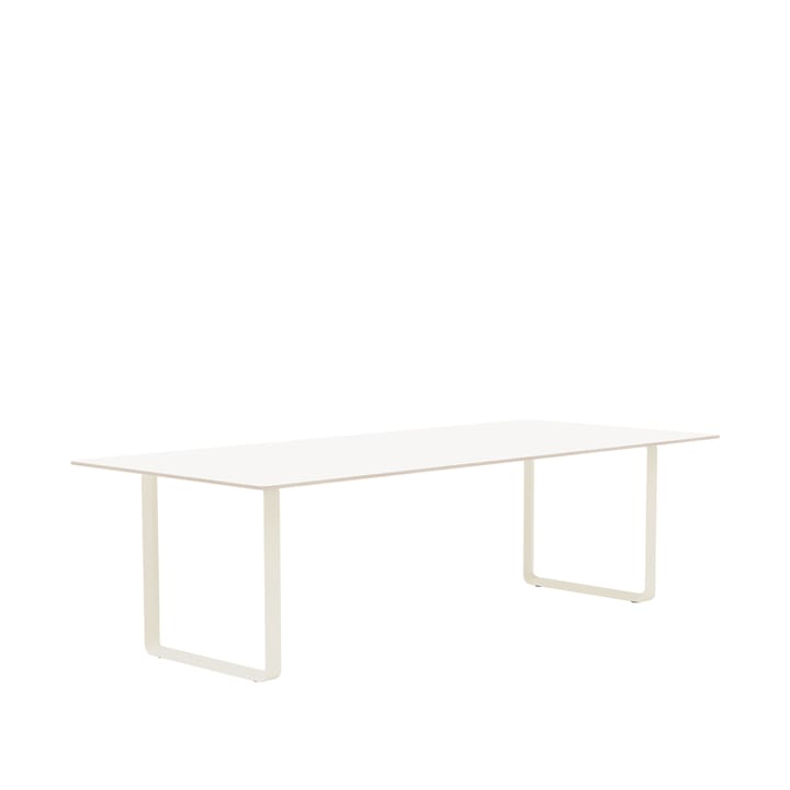 70/70 Esstisch 255 x 108cm - White laminate-Plywood-Sand - Muuto