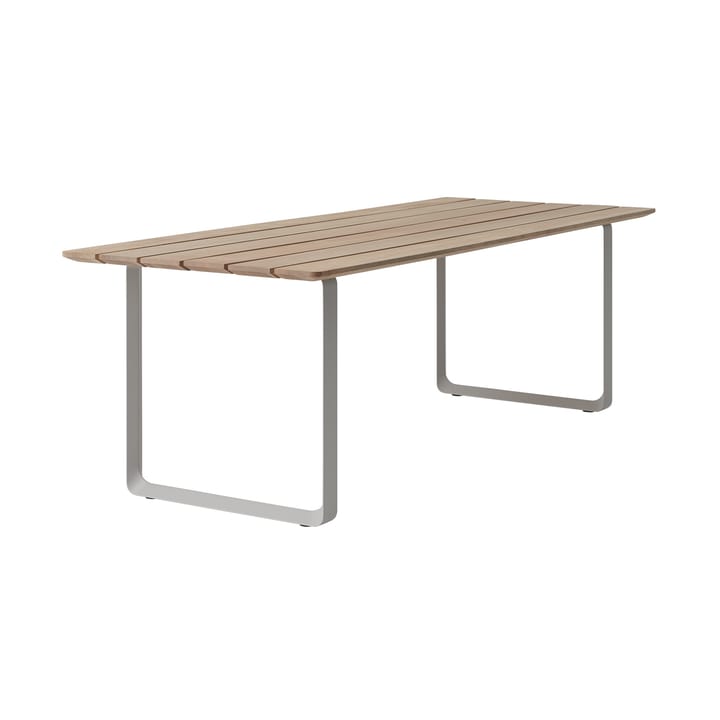 70/70 Outdoor Esstisch 225x90 cm graues Stahlgestell - undefined - Muuto