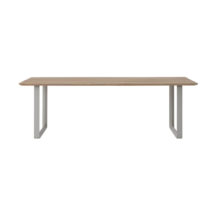 70/70 Outdoor Esstisch 225x90 cm graues Stahlgestell Muuto