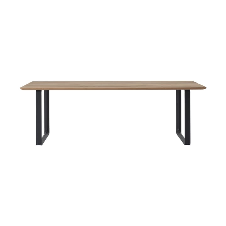 70/70 Outdoor Esstisch 225x90 cm schwarzes Stahlgestell Muuto