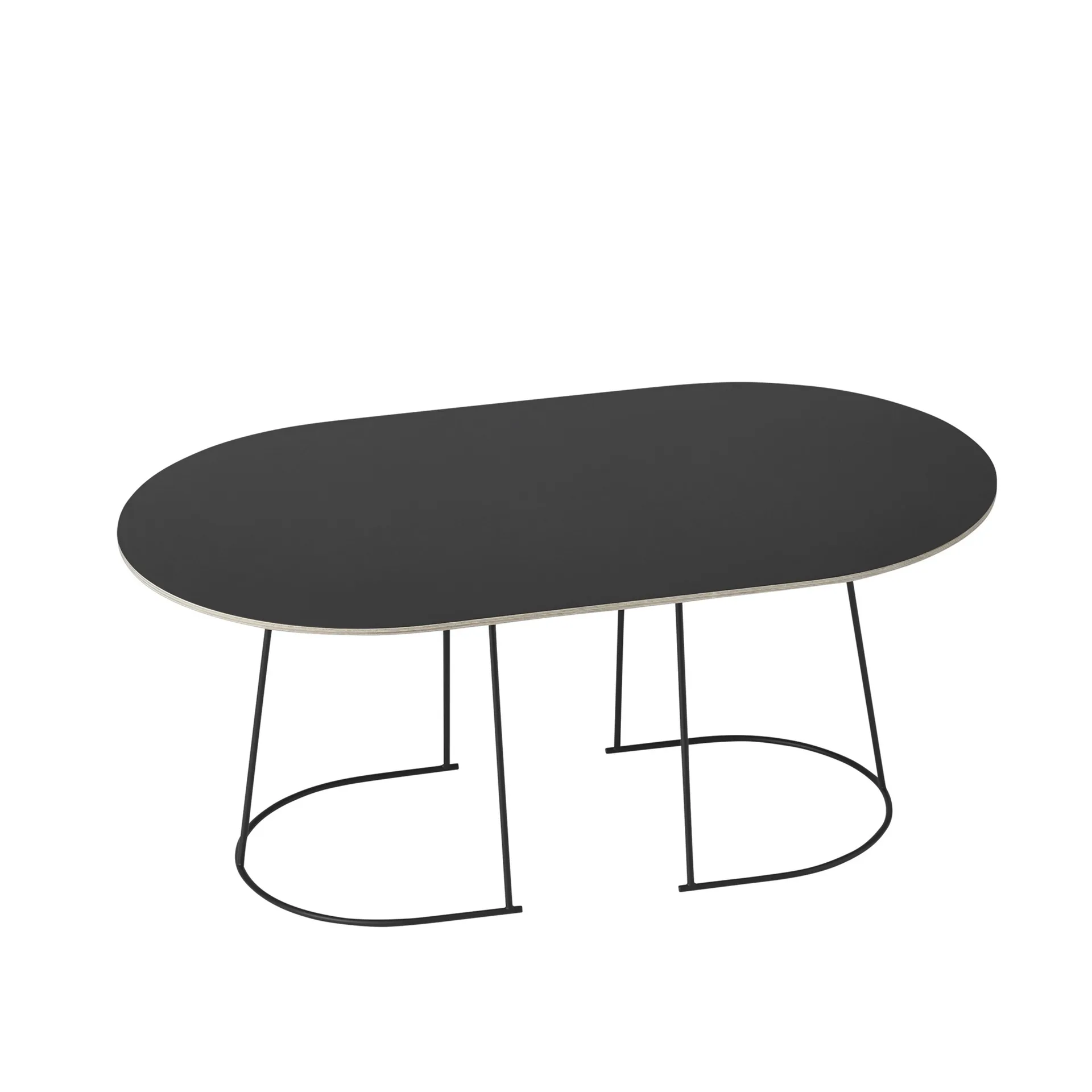 Airy Beistelltisch M, Schwarz Muuto
