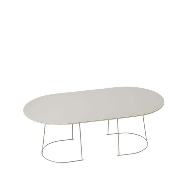 Airy Couchtisch oval - Grey, nanolaminat, large - Muuto