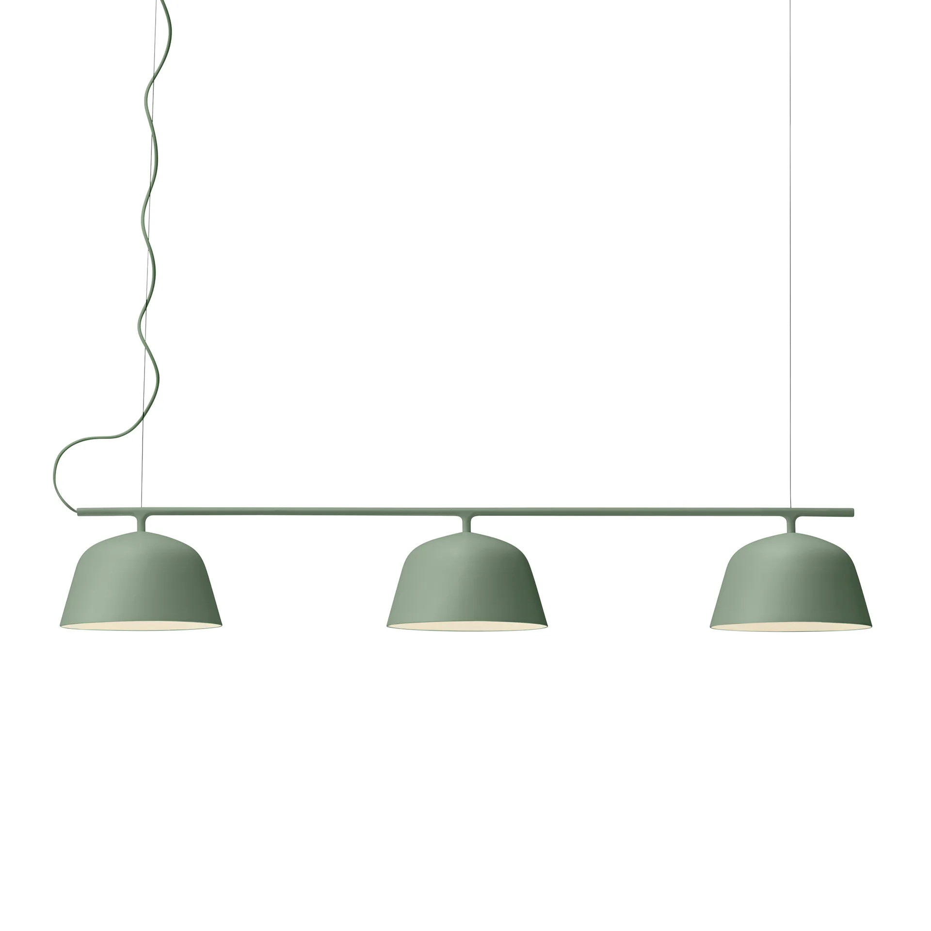Ambit Rail Pendelleuchte, Dusty green Muuto