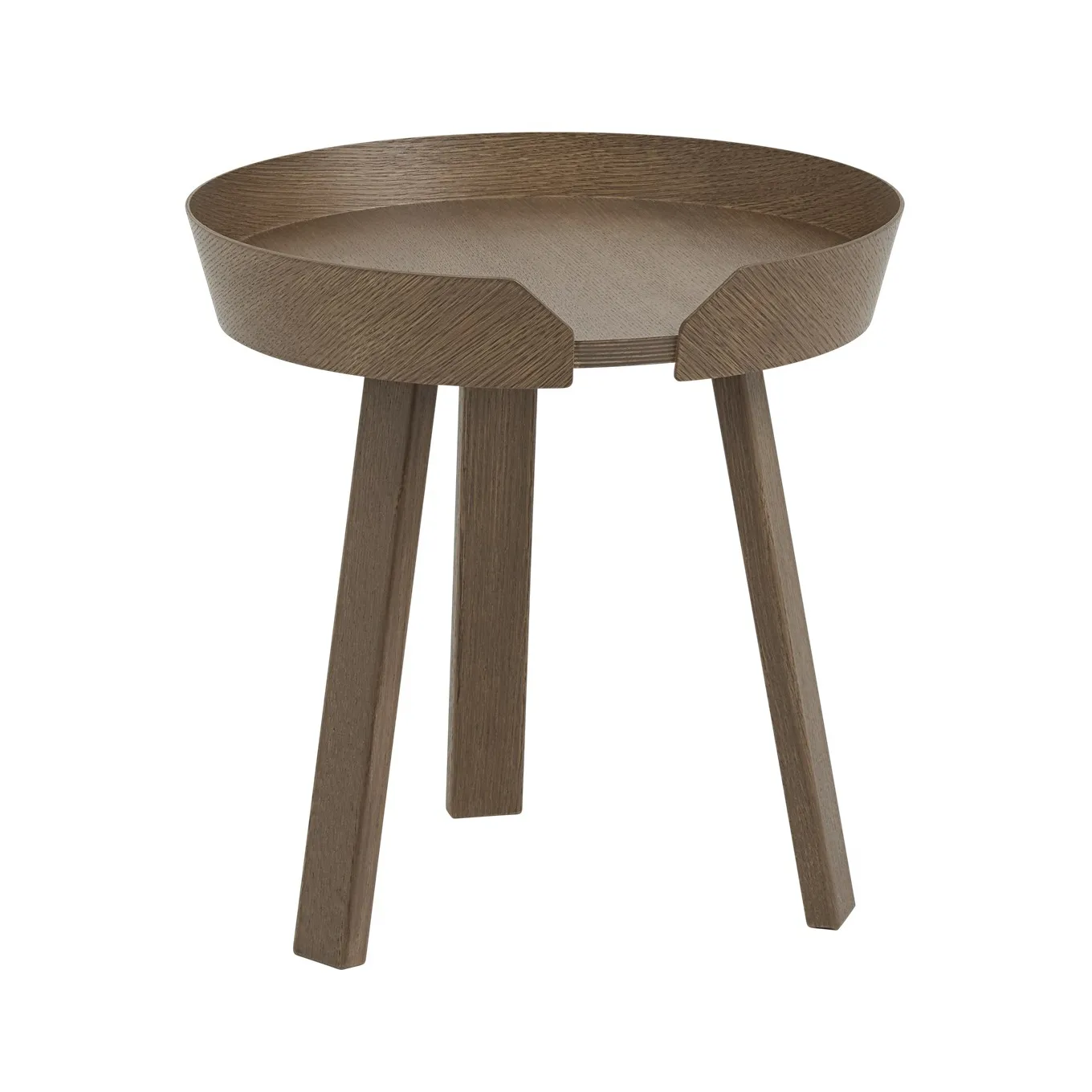 Around Beistelltisch klein, Stained dark brown Muuto