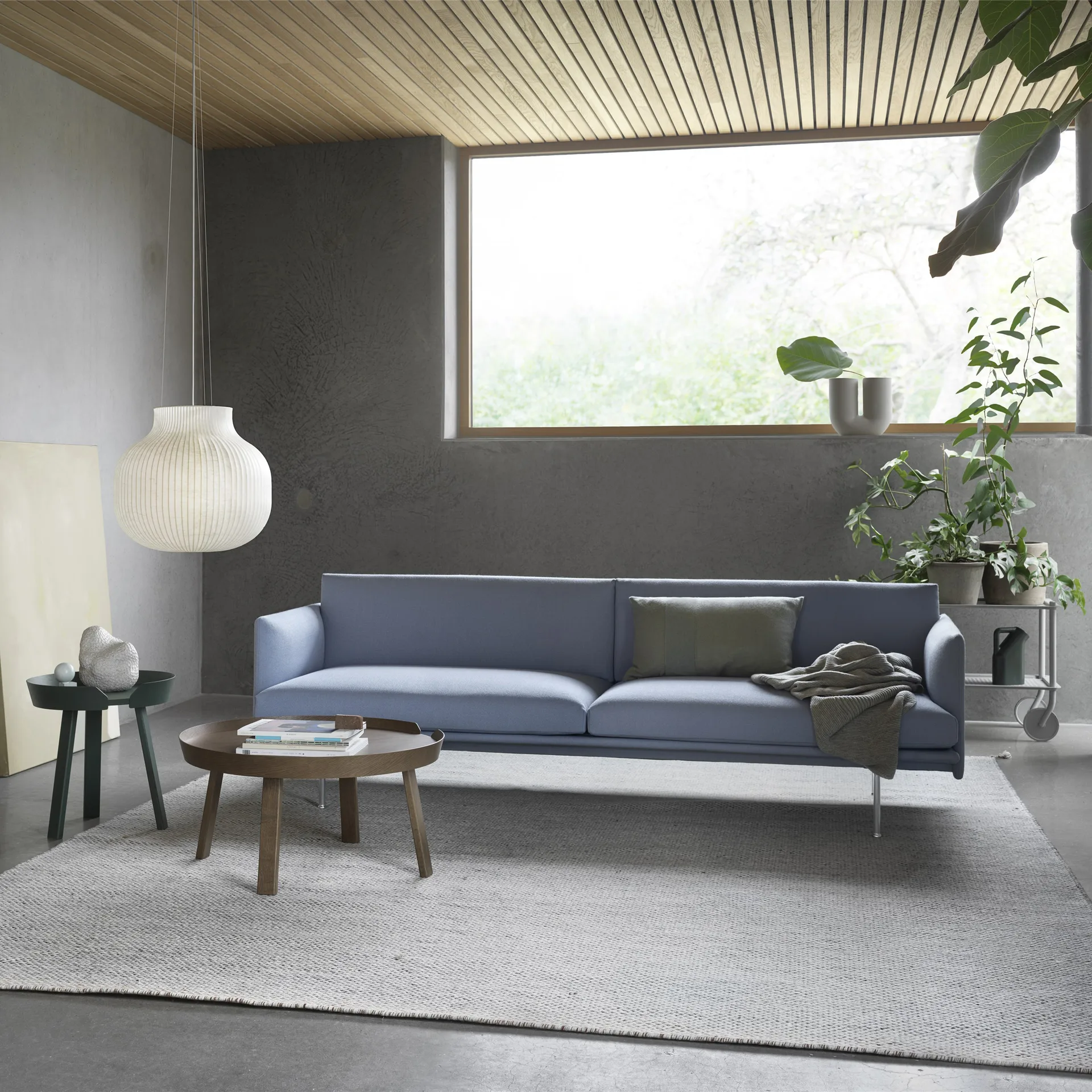 Around Couchtisch groß, Stained dark brown Muuto