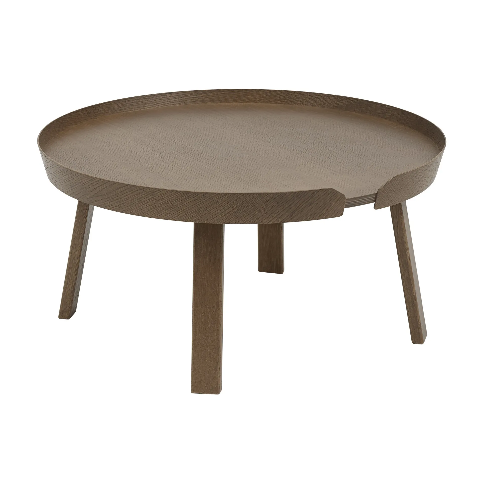 Around Couchtisch groß, Stained dark brown Muuto