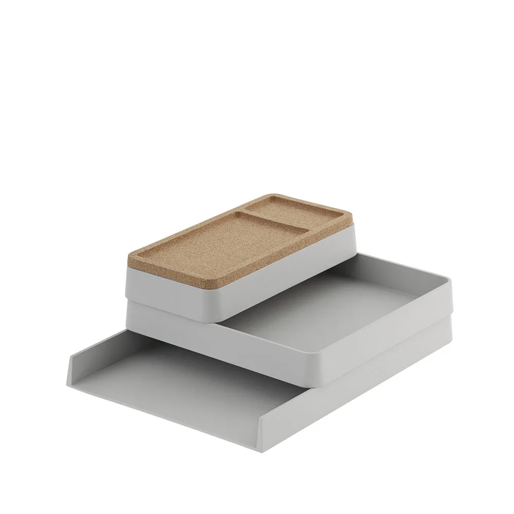 Arrange Desktop Verwahrung, Grey, configuration 1 Muuto