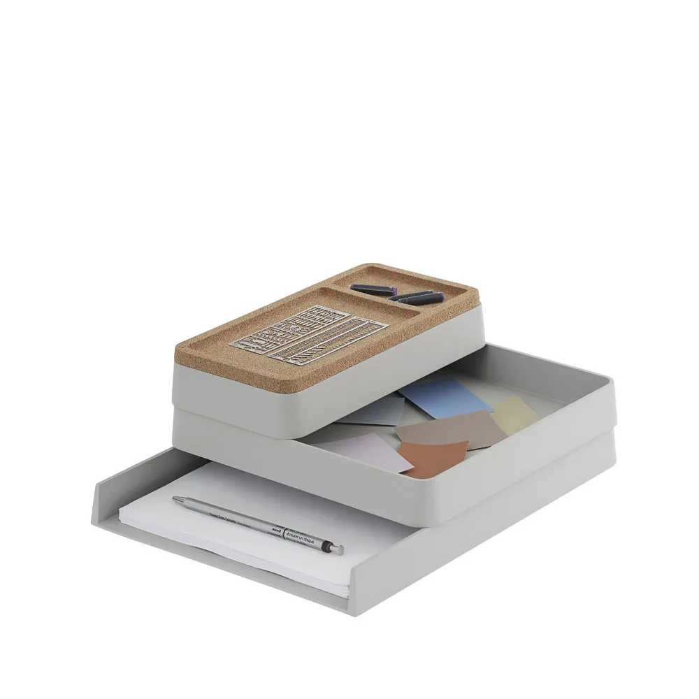 Arrange Desktop Verwahrung, Grey, configuration 1 Muuto