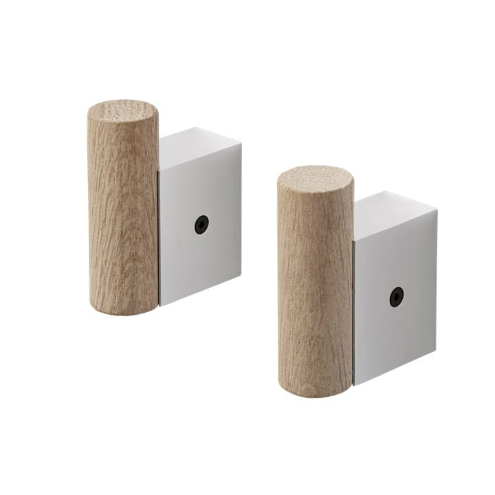 Attach Haken 2er Pack - Oak-aluminum - Muuto