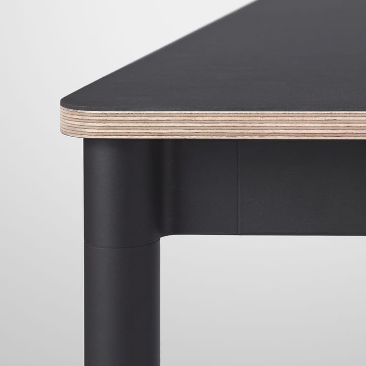 Base Esstisch - Black, plywoodkant, 190 x 85cm - Muuto