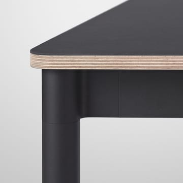 Base Esstisch - Oak, Weißes Gestell, plywoodkant, 140 x 80cm - Muuto